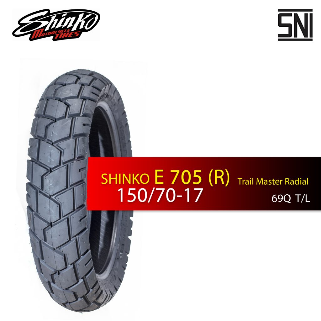 thumbnail image 2 of Shinko 705 Series Dual Sport Radial Tire – 150/70R17 69H, Rear, Tubeless 2 of 5